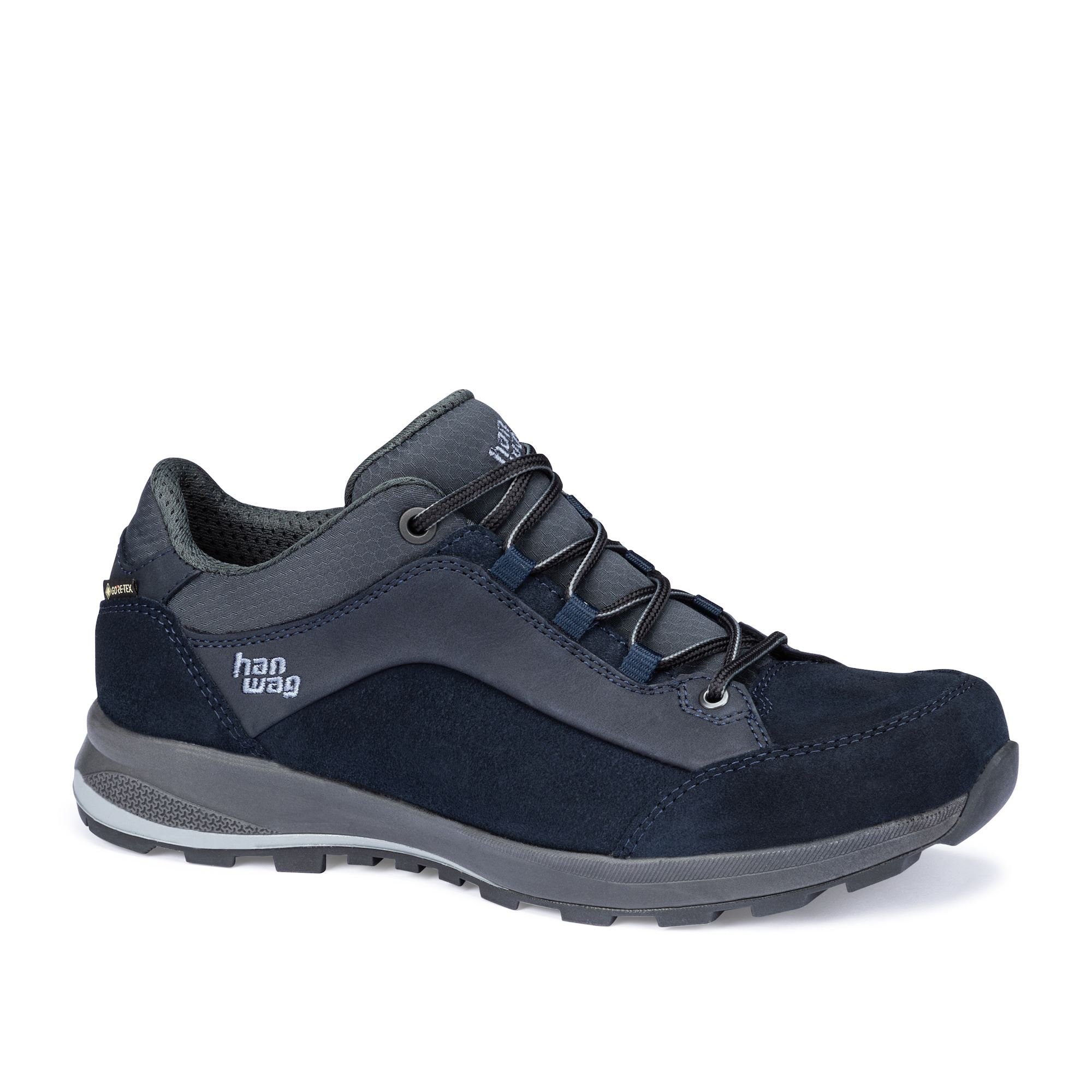 Hanwag Women's Banks Low GTX Hiking Shoes Navy/Deep Grey OTFSQ4216